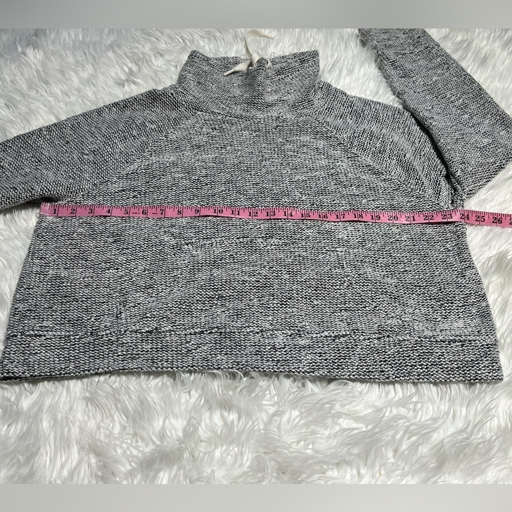 Offline By Aerie Funnel Neck Cropped Pullover Sweatshirt Sweater Heathered Gray - Picture 9 of 16